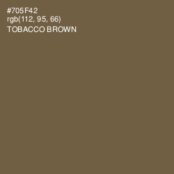 #705F42 - Tobacco Brown Color Image